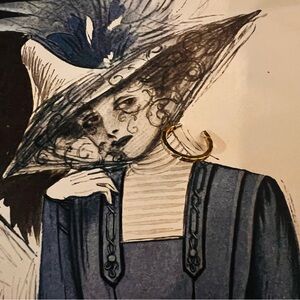 Vintage Gold Tone Dainty Hoop Earrings